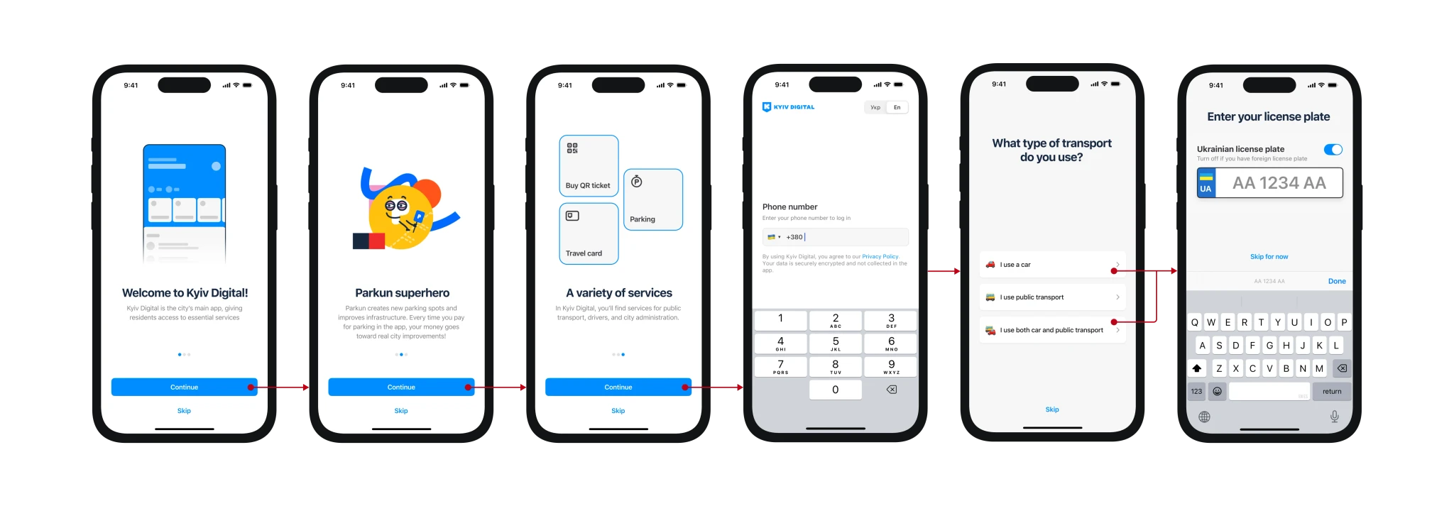 Onboarding flow